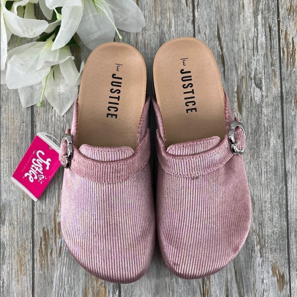Little Girls Justice Unlined Platform Clogs Shoes Size 3